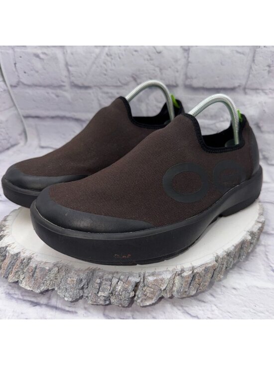 OOFOS OOmg EeZee Low Mens Size 10 Black Casual Walking Slip On Recovery Shoes main image 9